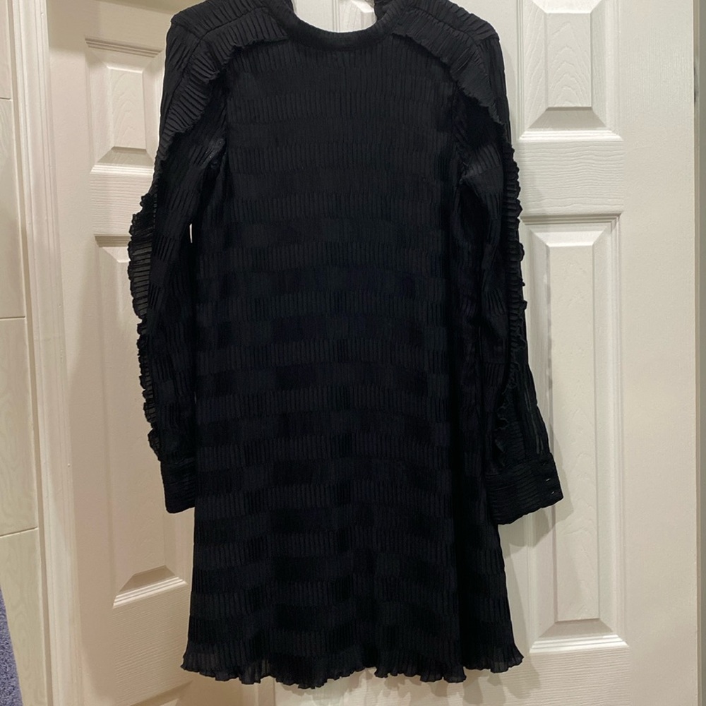 ASOS adorable ruffled black short dress